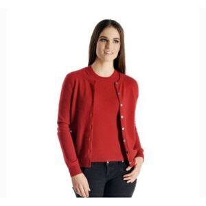 Real Clothes Saks Fifth Avenue Silk Blend Cardigan and Top Set Size Large